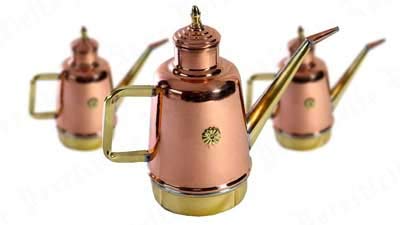 Oliera in Rame ed Ottone Artigianale 0,500 Litri da Cucina Professionale per Pizzeria Accessorio Pizza