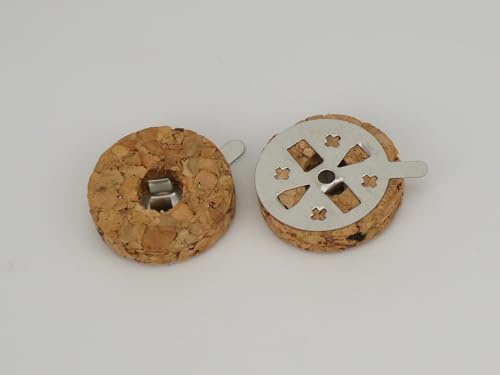 Round Cork Floats for Greek Orthodox Wicks Vigil Oil Lamps | Floating Candles | Home Altar | Prayer Corner (20) Brown