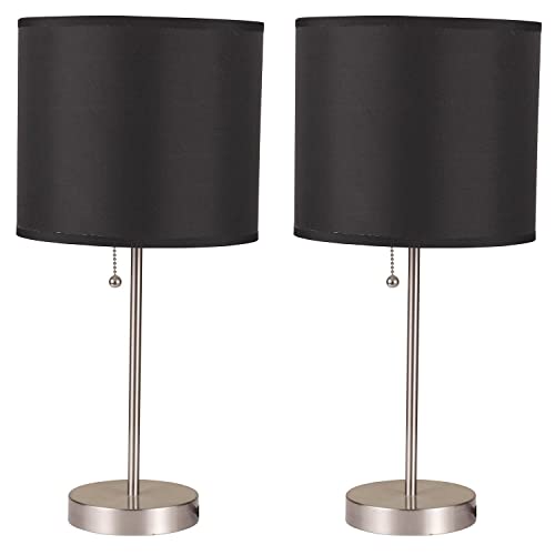 Lámpara de mesa Ruslana contemporánea 18.5 pulg. set x2