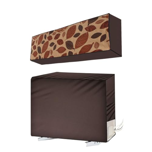 Image of Split AC Cover for 1.5 Ton Indoor & Outdoor Unit | Waterproof & Dustproof Protection | UV Resistant | Durable PVC Material | Weatherproof Outdoor Cover | Easy Installation