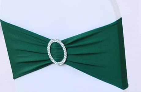 Miniatura 3 de 50 bandas de elastano para silla, fundas plegables para sillas, bandas para silla, lazos para bodas, fiestas, banquetes, Navidad, Acción de Gracias,