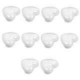 HONITANO 10 Piezas Tiradores Cerámica Forma Corazón Perillas Decorativas Muebles Cocina Armarios Dormitorio