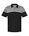 Adidas Heather 3-Stripes Block Sport Shirt S Grey Three