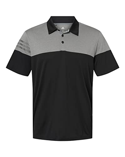 Colorblocked Heathered Polo with 3-Stripes by Adidas4