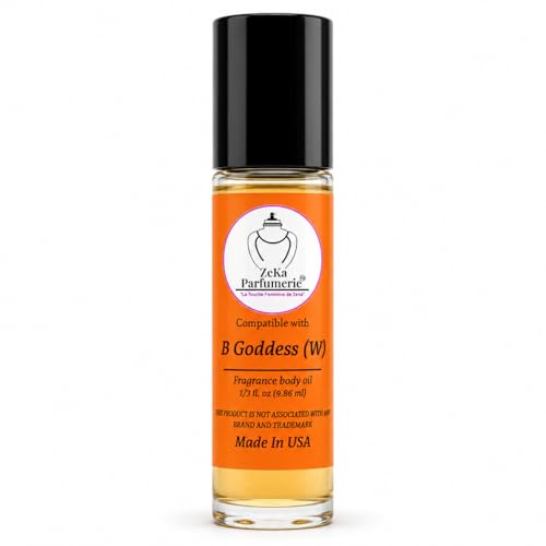 ZEKA PARFUMERIE Compare to Aroma Compatible with B Goddess for Women Fragrance Body Oil on 1/3 oz (9.86ml) Travel size Roll-On Botlle