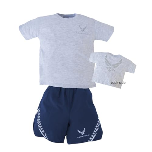 T-shirt et short Air Force PT enfant TROOPER pour le sport scolaire et les loisirs