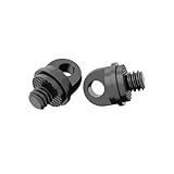 2個の1/4 "カメラストラップネジ、カメラストラップ用クイックフィックスネジ、インチネジ カメラ固定ネジ 1/4インチネジ 三脚 ネジ カメラネジ 高速かつ安全に接続 標準的なカメラの三脚穴（黒です）