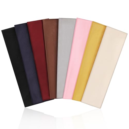 Image of Fishinsea 8 Pack Sport Headbands for Women, Elastic Soft Fabric Non-Slip Hair Bands Hair Warp for Daily Workout Yoga Running Sports, Combo 7