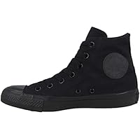 Converse All Star Hi Trainers Black Mono Canvas - 8 UK