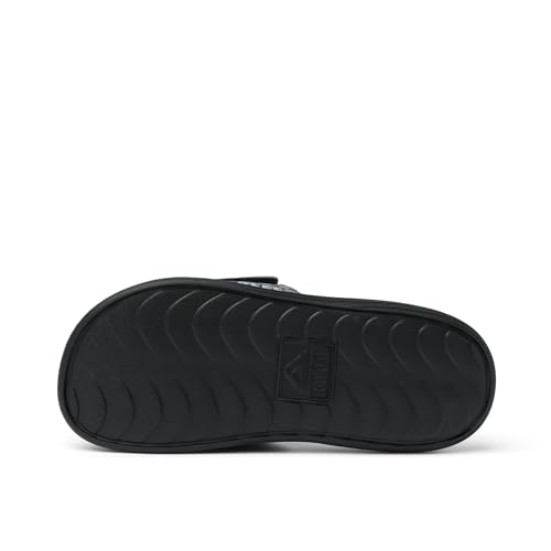 REEF Kids Salty Boys Slide Black Swell Checker 13 C - image 3