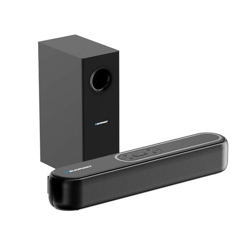 Image of Blaupunkt SBW Newyork 20 2.1 CH Soundbar with Wired Subwoofeer I 120W RMS I HDMI-ARC I Bluetooth I AUX I USB I Remote Control with Equalizer
