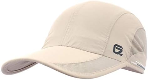 GADIEMKENSD Mens Quick Dry Sports Hat UPF50+ Soft Outdoor Run Cap (56-60cm)