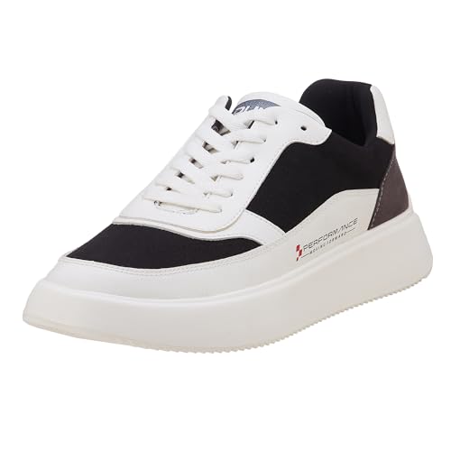 Duke Men Perforations Sneakers White/Black (B0D5HY5X9G) Amazon Price History, Amazon Price Tracker