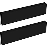 Colingmill 2 Pcs HDPE Plastic Block 1' x 3' x 12', Polyethylene Solid Plastic Block for Machining, Home Floor Improvement, Prototyping, DIY Projects, Engineering (Black)