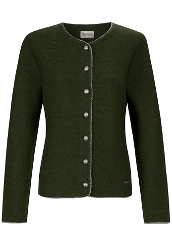 Stockerpoint Chaqueta Marissa Suéter cárdigan, Verde Musgo Gris, 42 para Mujer