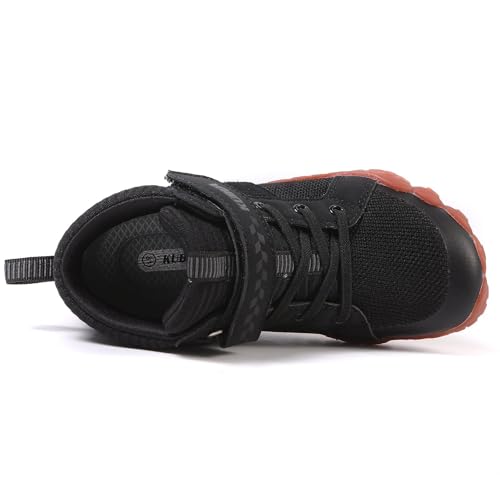 Image of KUBUA Kids High Top Barefoot Shoes Boys Girls Minimalist Zero Drop Sneakers | Wide Toe Box, Padded Collar for Ankle Support, Non-Slip, Hiking, Tennis, Walking, School, Wrestling, Gym, Little Kid, Big Kid