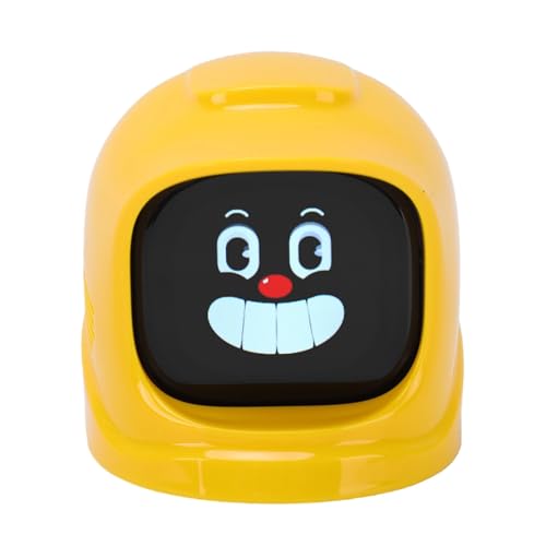Robot d'expression magnétique jaune : égayez vos trajets quotidiens sur le tableau de bord