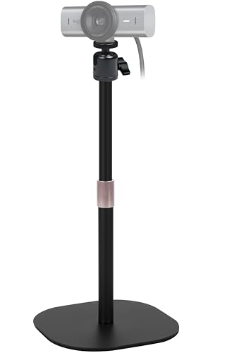 AceTaken Suporte de webcam resistente, suporte de tripé de webcam de mesa compatível com webcams Log