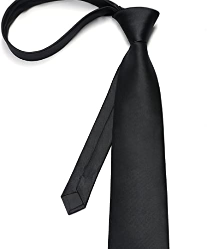 Image of Enlision Mens Ties Solid Color Satin Necktie Ties for men Handkerchief Cufflinks Pocket Squares for Wedding