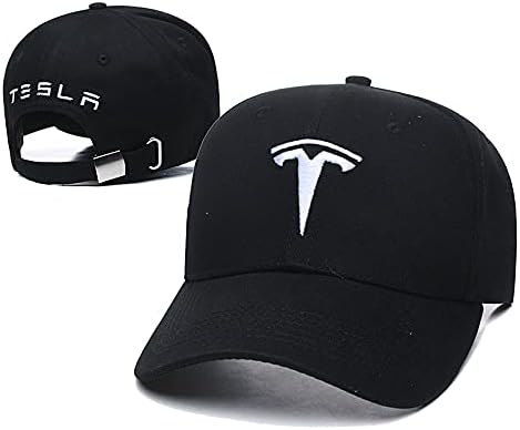 lighting sale Fit Tesla hat Baseball Cap,Baseball Cap for Men and Women Hat Travel Cap for Tesla Accessories