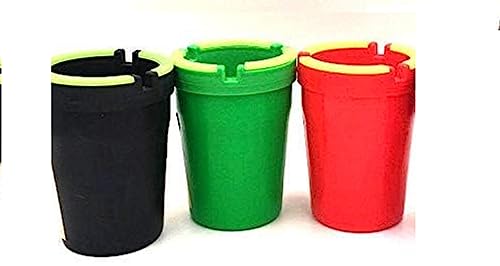 Sigara 3 Pack - Stub Out Glow Top - Self Extinguising Cigarette Ashtray - Butt Bucket- Portable Ashtray