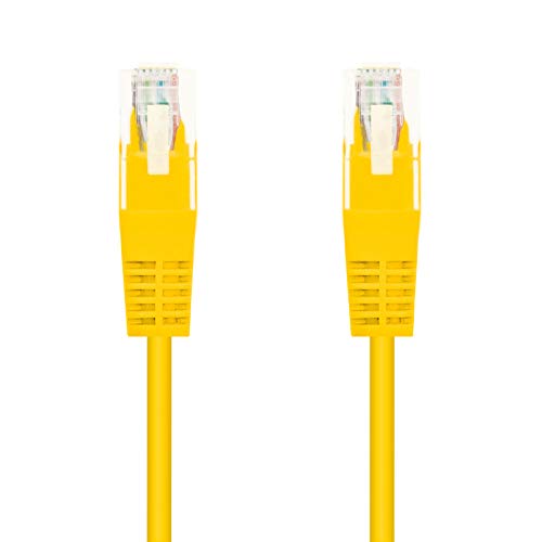 Cable de red Ethernet UTP Cat6 RJ45 0.5 metros amarillo miniatura 2