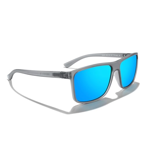 Image of MERRY'S Rectangular Polarized Sports Sunglasses for Men Women Cycling Driving Fishing UV400 Protection S8225