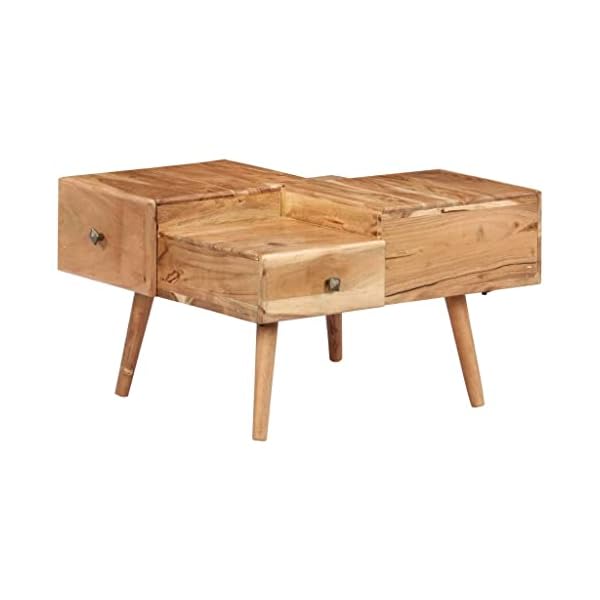 Coffee tableguest room tea tableconsole tableside tablefarmhouse end tableswith 4 drawersperfectly in a living roomdenoffice room and family room 275x236x165 solid acacia wood  urban country home decor