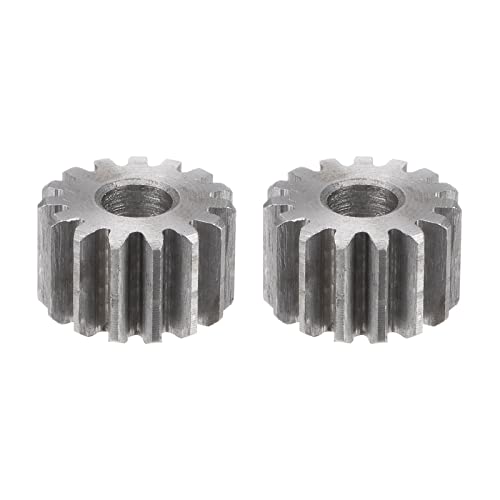Image of HARFINGTON 2pcs Straight Spur Gear 6mm Bore 15T Mod-1 Hardened 45# Steel Spur Diff Differential Motor Gear RC Car Replacement Parts