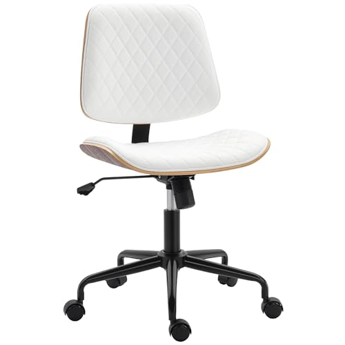 HOMCOM Silla de Escritorio sin Brazos Silla