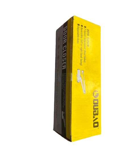 Generic JMSTEEL Door Closer with Hydraulic System, 2 Speed Adjustment, Spring Adjustable for Doors 33-187 lbs, Silver