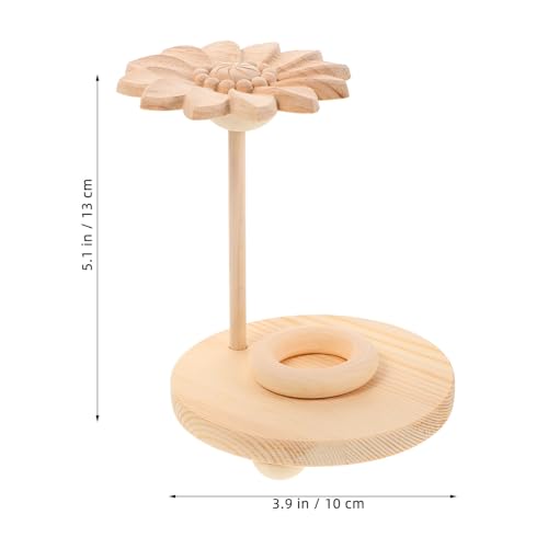 Difusor aromático eléctrico Beaupretty con base de madera Beige miniatura 2