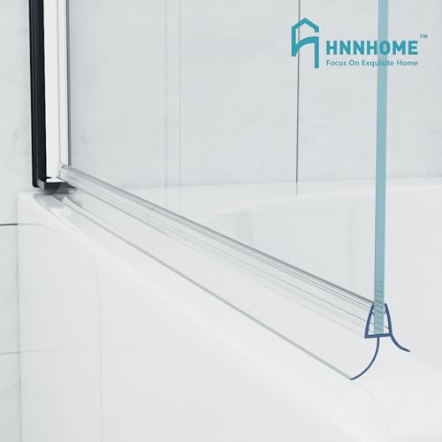 MNNHOME Bad Duschwand Türdichtung für 4–6 mm gerades/gebogenes Glas für einer Lücke von bis zu 20 mm