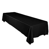 PARFAIR DESSIN Satin Tablecloth Table Overlay Cover for Wedding Banquet Decoration, Bright Silk and