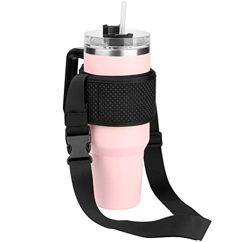 Xxerciz Porte-bouteille d'eau avec sangle pour bouteilles de 1,2 à 3,8 L, universel, rose, en polypropylène, accessoire de sport