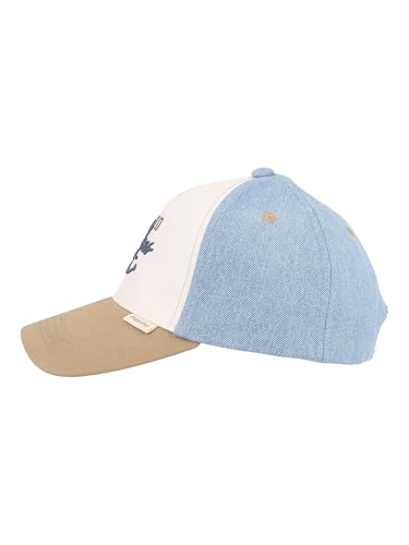 Casquette enfant maximo aspect denim style snap-back bleu
