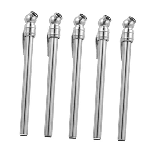 Abaodam 5 pezzi Manometro Pneumatici Auto Portatile Penna Misuratore Pressione Pneumatici Compatto per Auto Moto Suv Biciclette e Camper Strumento Resistente e Facile da Usare