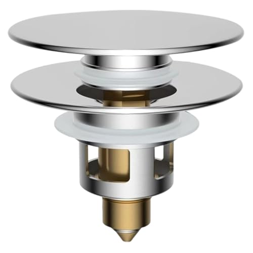 Tappo Lavandino Bagno, 1 pezzi, Tappo Bidet Universale Pop up, Tappo Vasca Da Bagno Di Scarico In Metallo Per, Per Il Foro Di Drenaggio Di 24-33 Mm