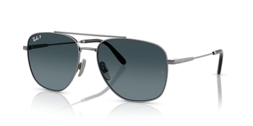 Image of Ray-Ban Unisex Rb8097 William Titanium Square Sunglasses