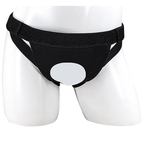 Faja para Hernia Hombre Lado Izquierdo o Derecho Ajustable Negra Talla S
