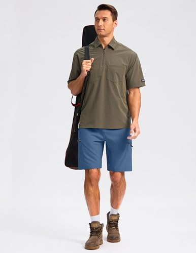 Image of G Gradual Men's Hiking Cargo Shorts 9 inch Quick Dry Lightweight with 4 Pockets