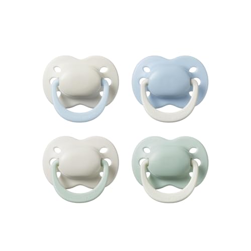 Tommee Tippee Sucette pour nouveau-né, 0-2 mois, Lot de 4, Tétine orthodontique, Trous d’aération supplémentaires, Mini-sucette, Silicone 100% sans BPA,...