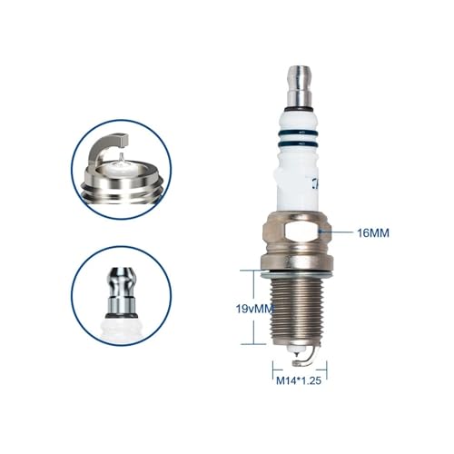 Bougies d'allumage BKR6EQUP de rechange en boîte pour entretien auto d'hiver - 2