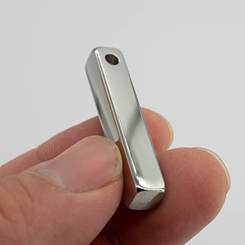Staymax Rectangle Bar Engraving Blanks Stainless Steel Engraving Blank With Ball Chain 5 Pack #TOP2
