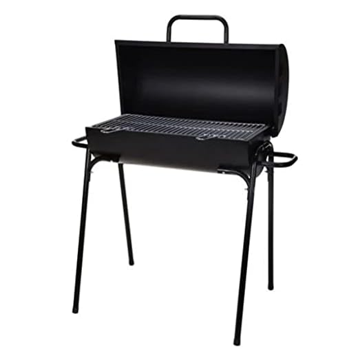 Barbacoa Con Ruedas De Acero Negro 60 X 30 X 70 Cm