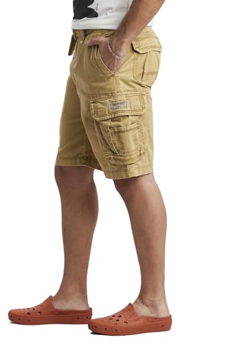 Short cargo UNIONBAY Survivor homme coton confortable multi poches