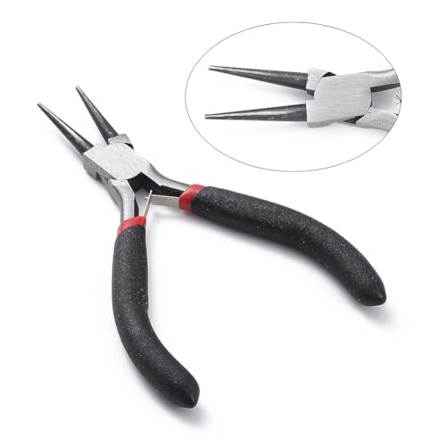 Miniatura 3 de Alicates De Punta Redonda Para Hacer Joyas, Alicates De Acero Al Carbono De 5 Pulgadas Para Doblar Alambre, Fijación, Envolver Cuentas, Hacer Bricolaje