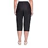 Alfred-Dunner-Womens-All-Around-Elastic-Waist-Denim-Missy-Capris-Pants-Jeans Alfred Dunner Women's All Around Elastic Waist Denim Missy Capris Pants Jeans, Black, 14