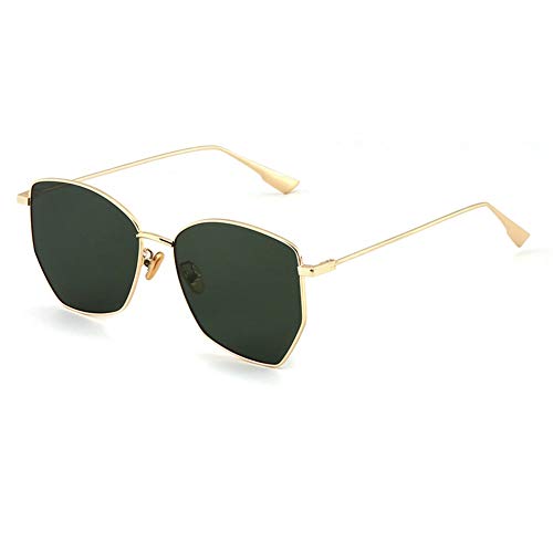 Lunettes de soleil vintage pour sublimer un visage rond grâce aux angles polygonaux