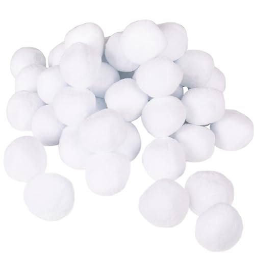 50-PK Premium XL High Quality Fun Fake Snowballs for Kids
